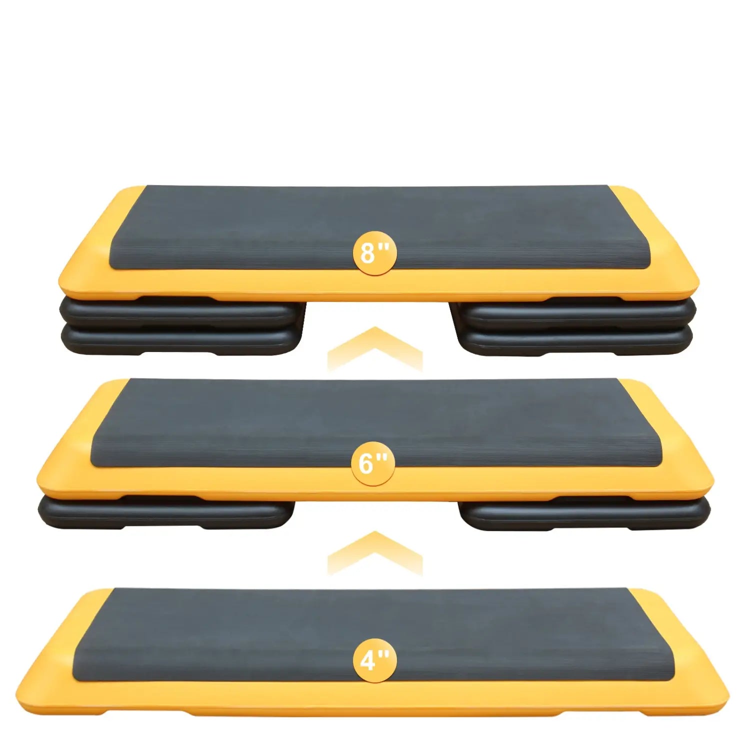 Adjustable Aerobic Stepper Fitness With 4 Lifts And Exercise Platform Trainer
