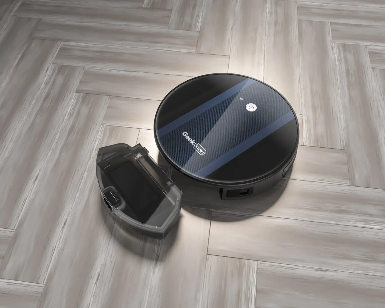 Geek Smart Robot Vacuum Cleaner G6 Plus Ultra Thin 1800Pa Strong Suction Automatic Self Charging Wi Fi Connectivity App