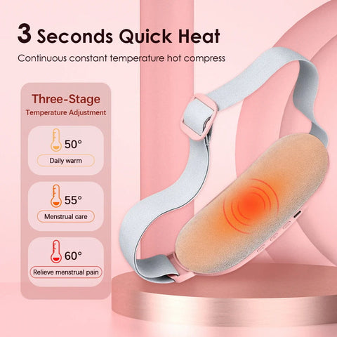 Rechargeable Menstrual Heating Pad Relief Pain Belt Massager