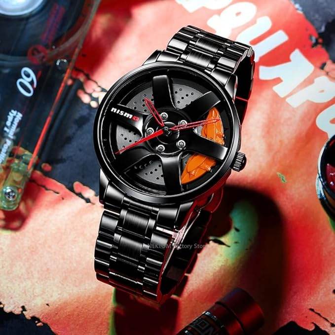 Rs Chrono Waterproof Car Wheel Watch™ Orange