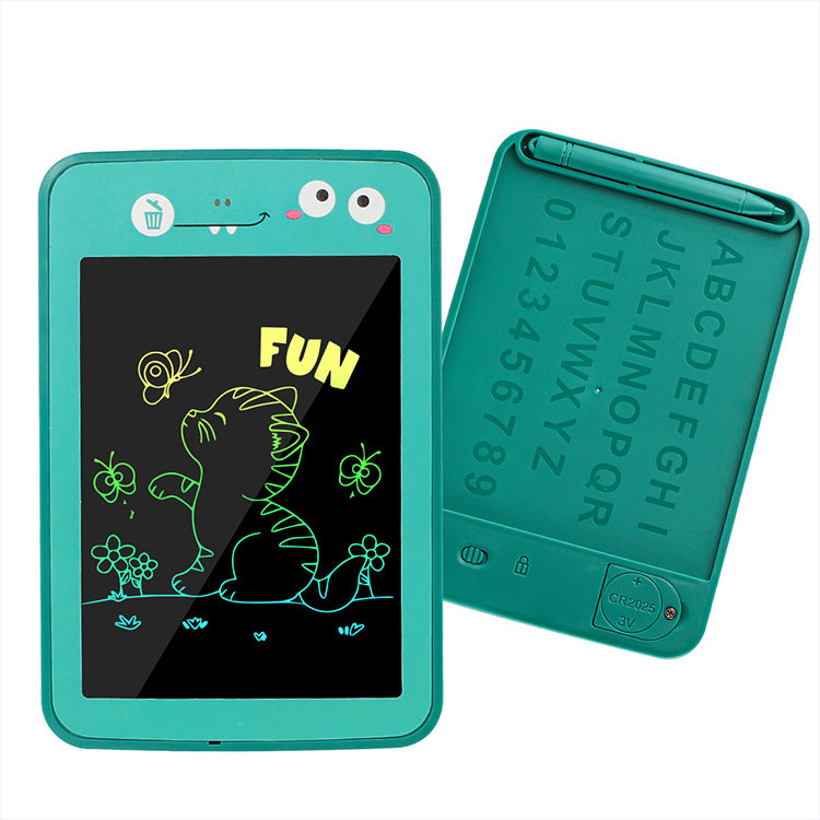 LCD Children’s Cartoon Color Drawing Board Eye Protection Handwriting Student Kindergarten Puzzle Graffiti Home Toy