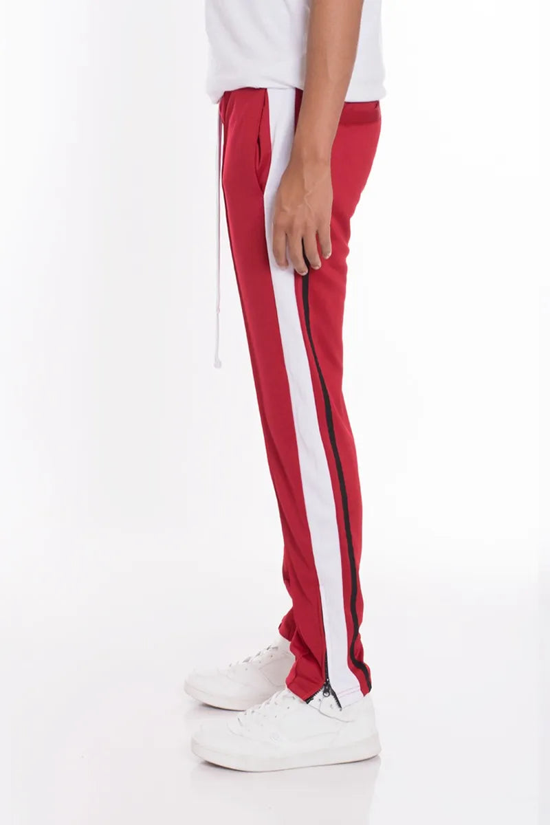 WEIV Men’s Stripes Tricot Tapered Pants