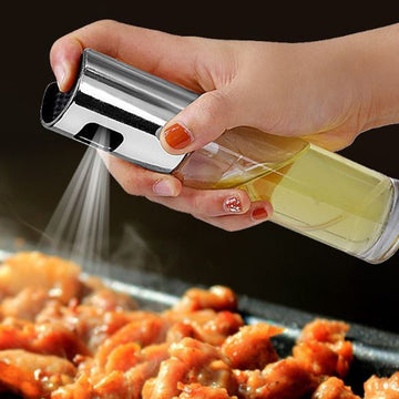BBQ Healthy Kitchen Cooking Oil Vinegar Spray Bottle Push Type BottlePump Tank Leakproof Sprayer Tools Gadgets