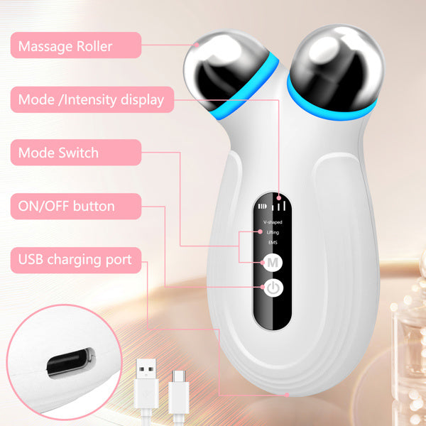 Facial Beauty Tools And EMS Equipment White