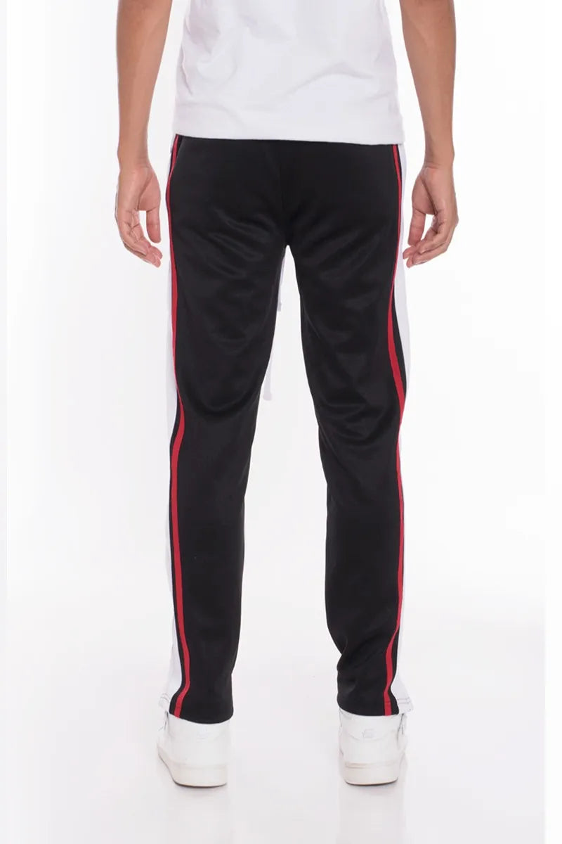 WEIV Men’s Stripes Tricot Tapered Pants