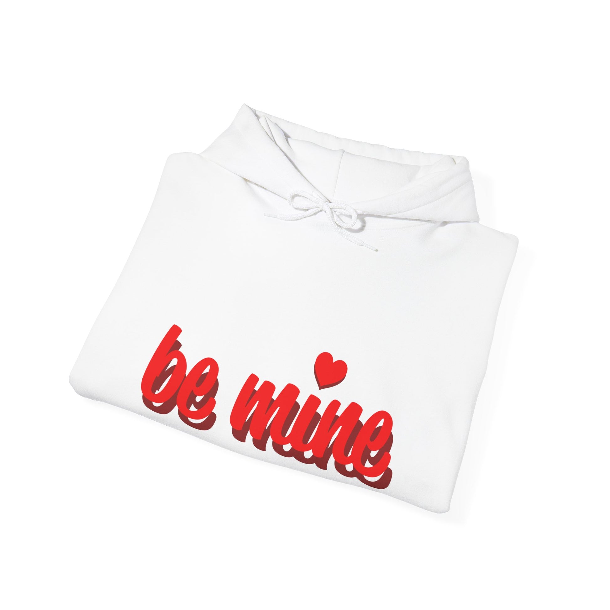 Cute Valentine’s Day Hoodie ’Be Mine’ Sweatshirt Unisex Pullover for Couples Gifts Her Cozy Love Apparel Relationship