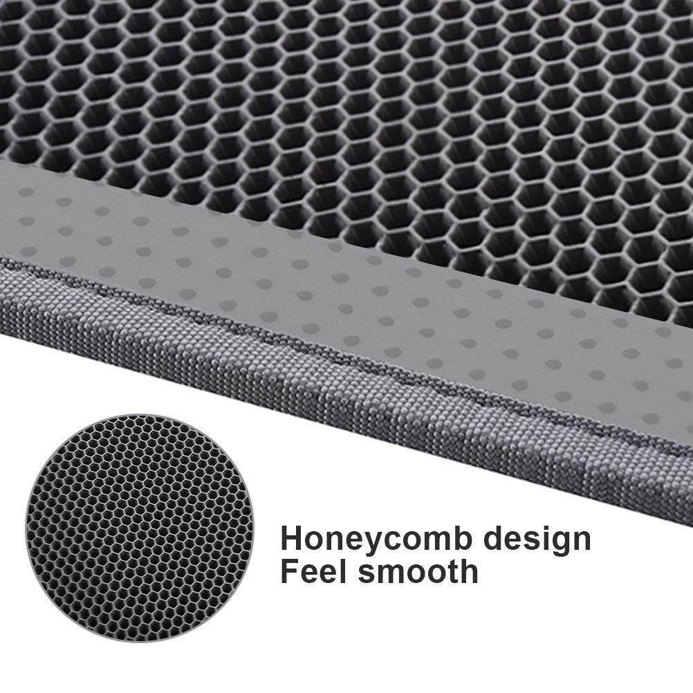 Honeycomb Double Layer Cat Litter Mat – Waterproof Urine Proof & Skidproof | Trap Block Accidents!