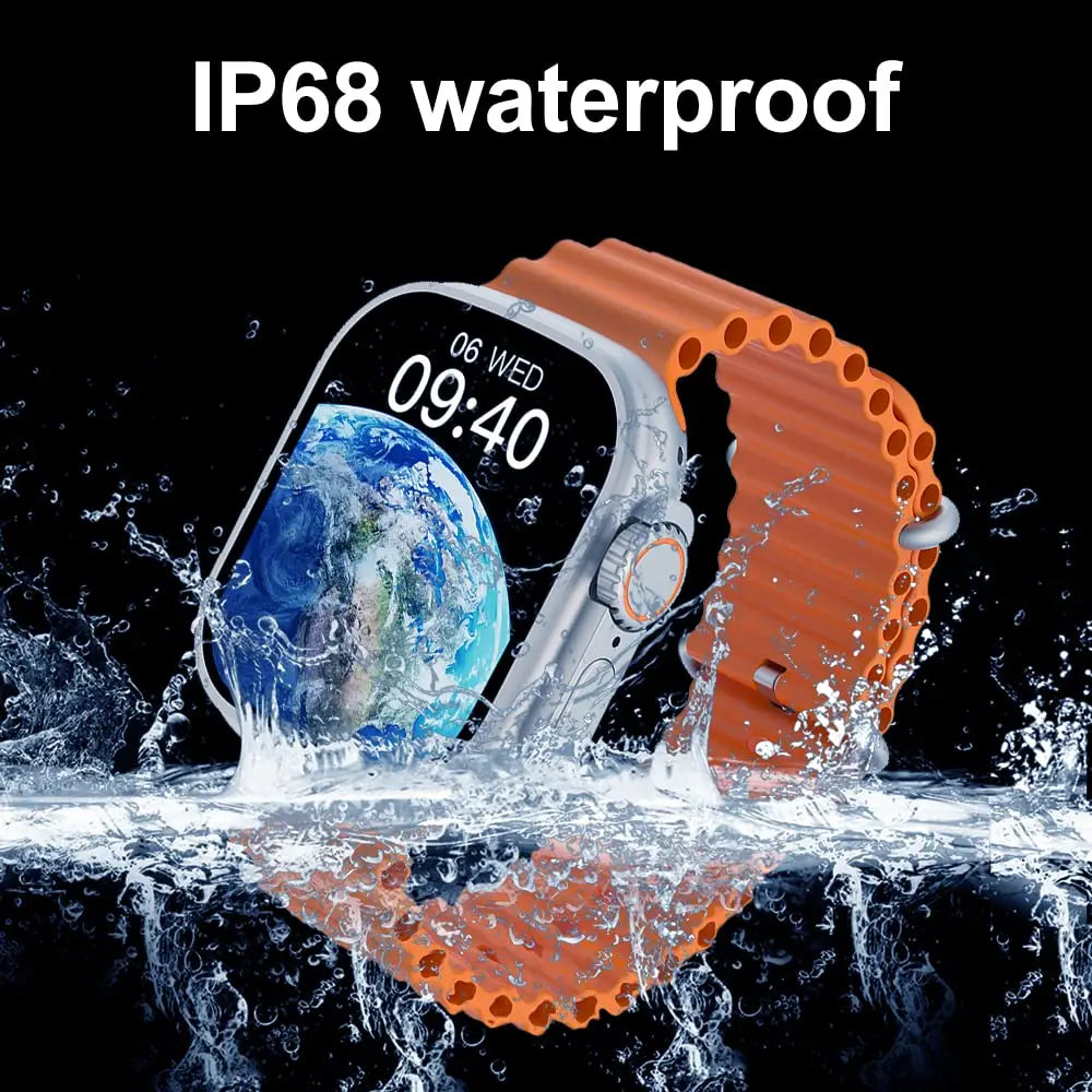 WATERPROOF ULTRA SMART WATCH WITH 7 STRAPS & 2.1 INCH FULL HD SCREEN