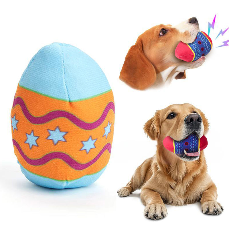 Easter Egg Toys For Pet GREEN And RED Interactive Dog Toy Short Term Play Design Aggressive Chewers Chew With Sounds