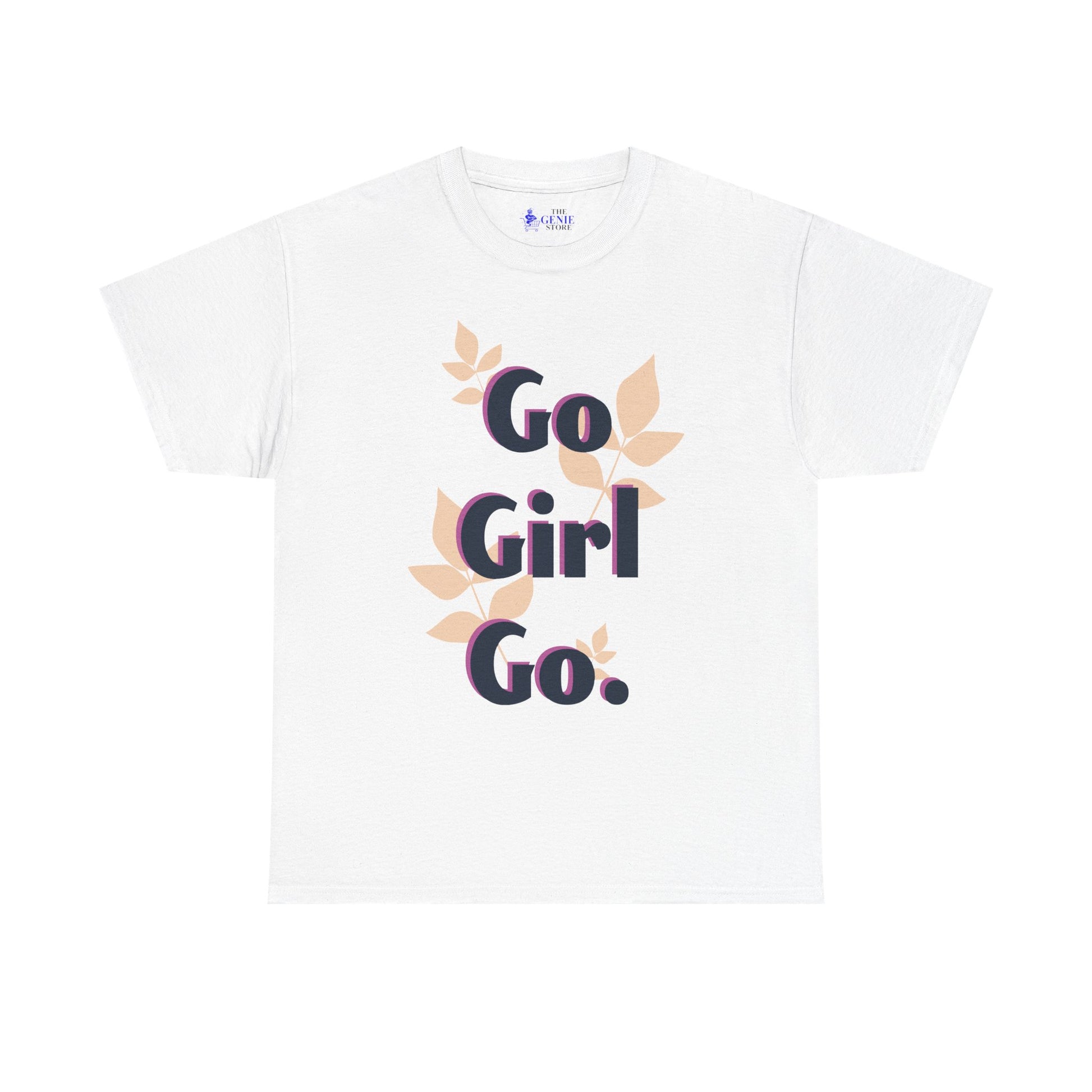 Empowering Unisex Heavy Cotton Tee | Go Girl Shirt | Inspirational T | Gift for Her | Casual Wear | Feminist Apparel