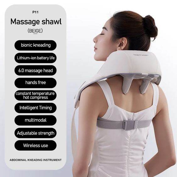 6D Adjustable Neck Shoulder & Muscle Relaxation Massager