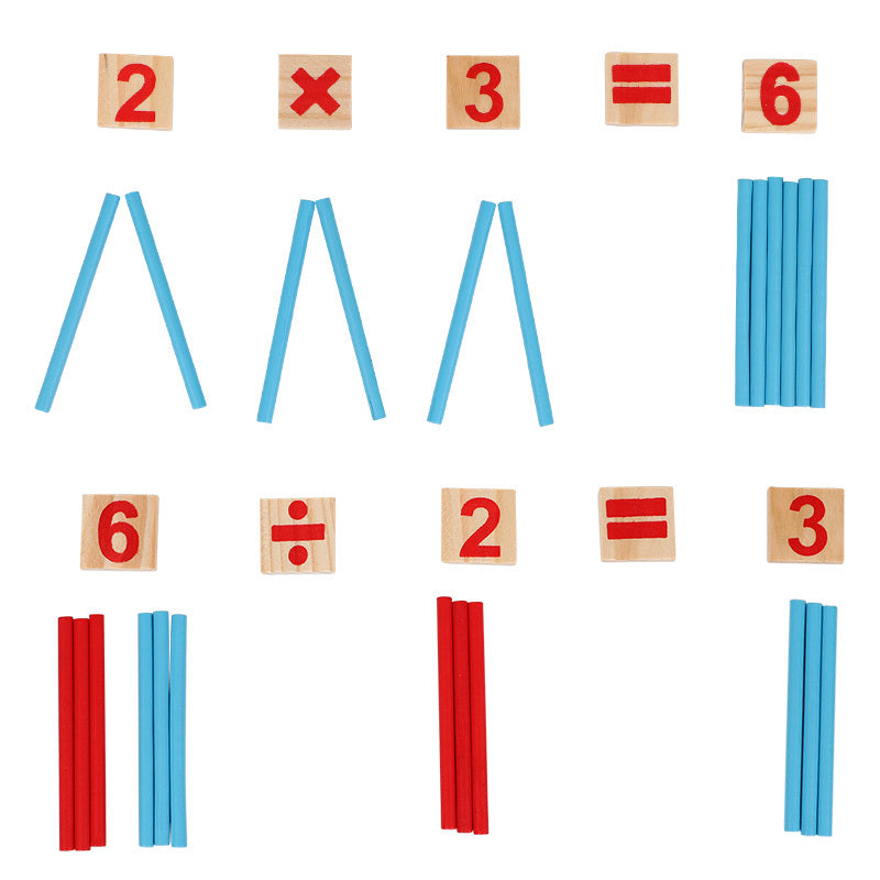Wooden Montessori early education math toys 48 pieces