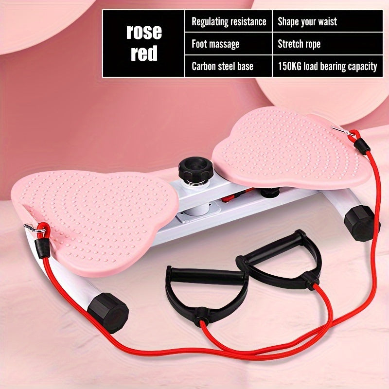Waist Twist Exercise Machine A Designed For Weight Loss And Core Abdominal Exercises With Foot Massage Capabilities.