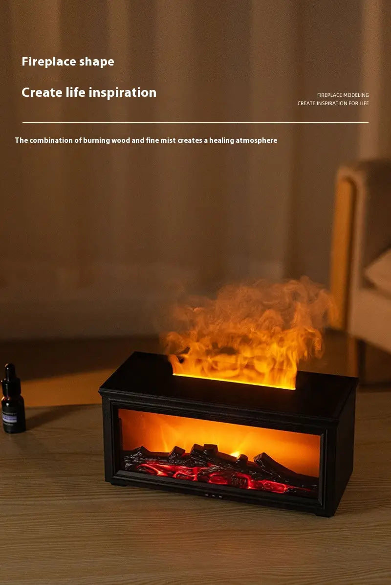 Simulation 3d Fireplace Flame Aroma Diffuser Household Desk