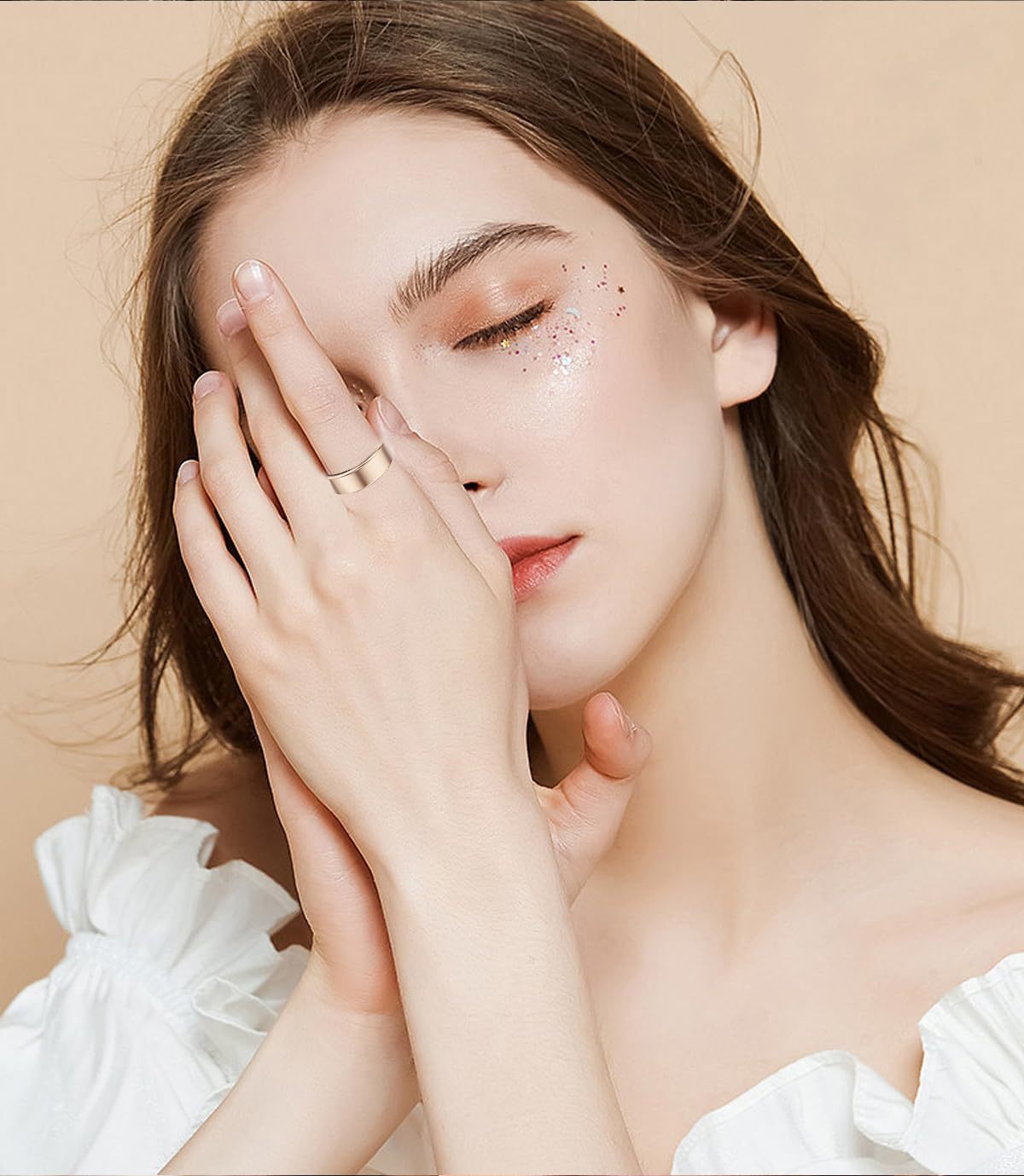 Smart Ring Health Tracker Fitness Sleep Heart Rate Blood Oxygen For Men And Women,IP68 Waterproof Level Bluetooth Rings