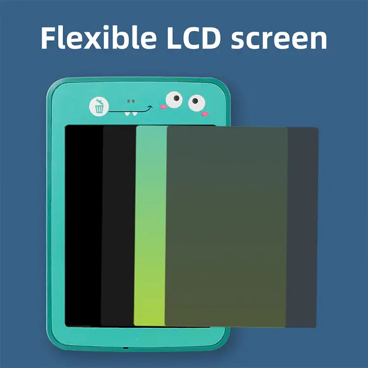 LCD Children’s Cartoon Color Drawing Board Eye Protection Handwriting Student Kindergarten Puzzle Graffiti Home Toy