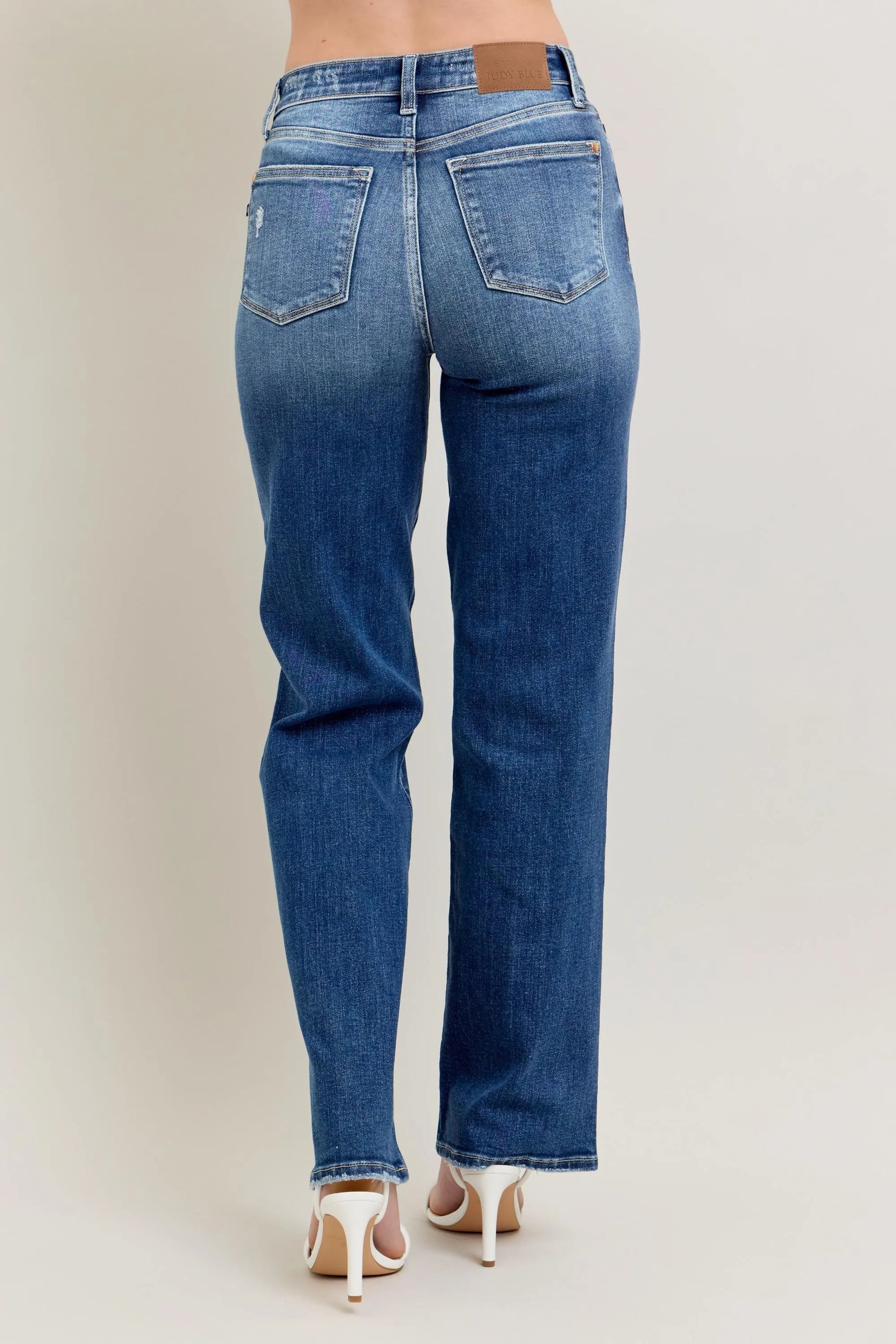 Judy Blue Full Size High Waist 90’s Straight Leg Jeans Plus