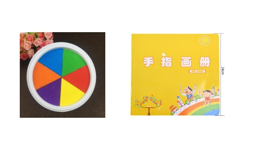 New Hot Selling Kindergarten Finger Print Mud Non toxic Washable Pigment C set