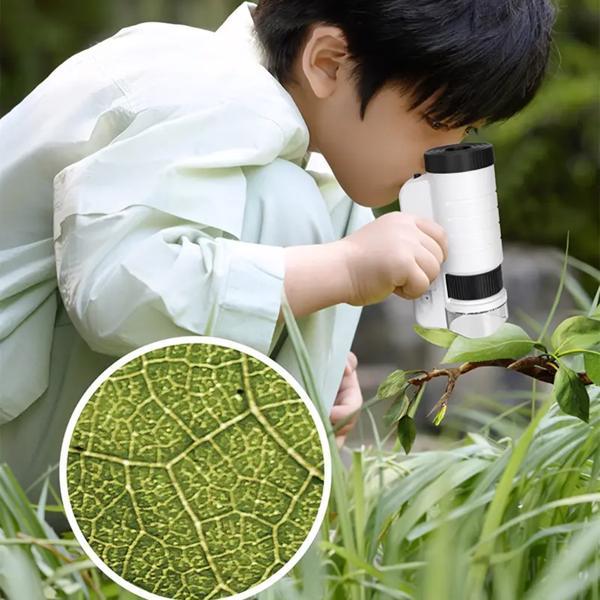 Bio Educational Science Experiment Toy Gift Microscope For Kids 5804A Black