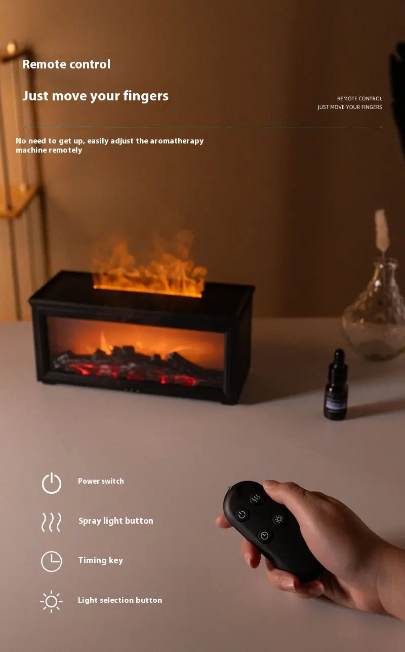 Simulation 3d Fireplace Flame Aroma Diffuser Household Desk