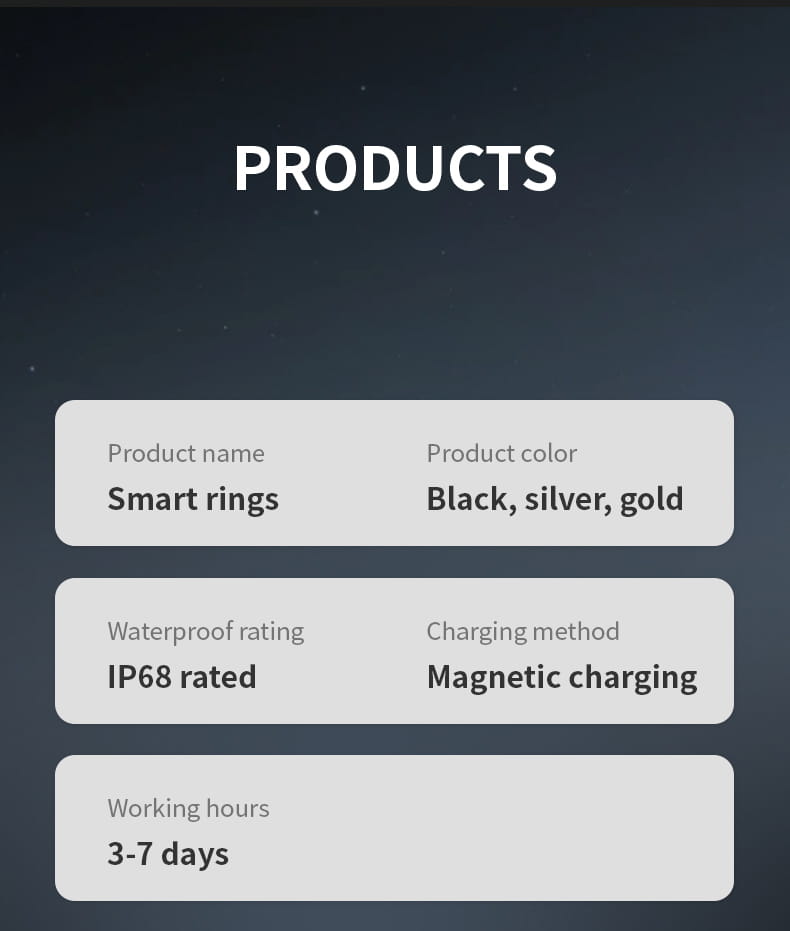 Smart Ring Health Tracker Fitness Sleep Heart Rate Blood Oxygen For Men And Women,IP68 Waterproof Level Bluetooth Rings