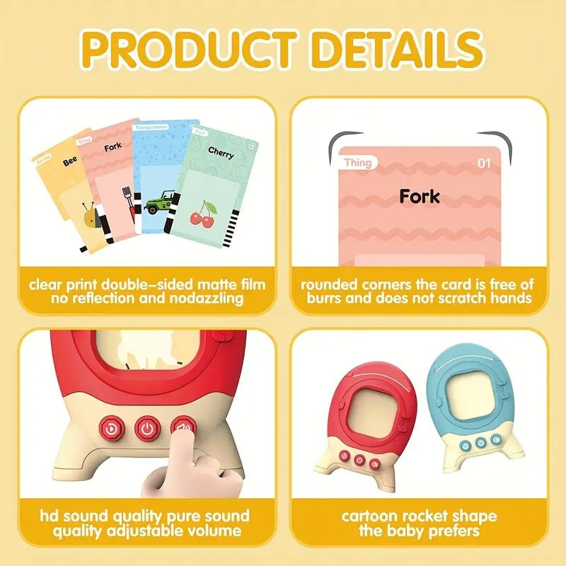 Toddler Toys Talking Flash Cards For 1 2 3 4 5 6 Year Old Boys And Girls Autism Sensory Autistic Children Learning