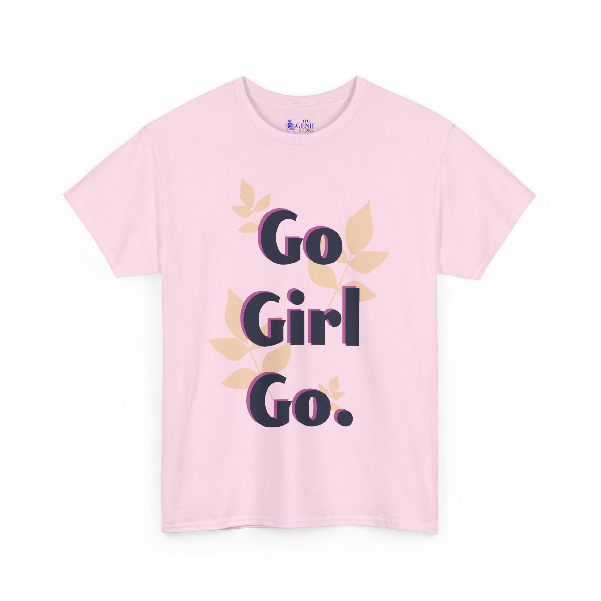 Empowering Unisex Heavy Cotton Tee | Go Girl Shirt | Inspirational T | Gift for Her | Casual Wear | Feminist Apparel