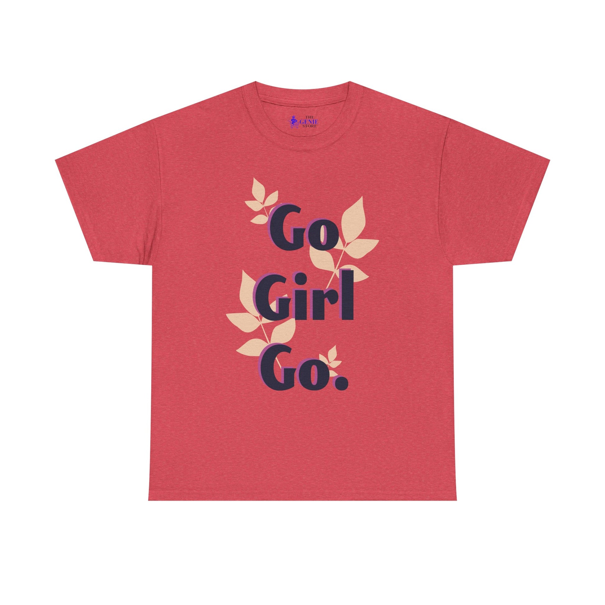 Empowering Unisex Heavy Cotton Tee | Go Girl Shirt | Inspirational T | Gift for Her | Casual Wear | Feminist Apparel