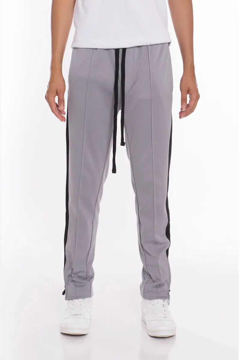 WEIV Men’s Stripes Tricot Tapered Pants GREY / S