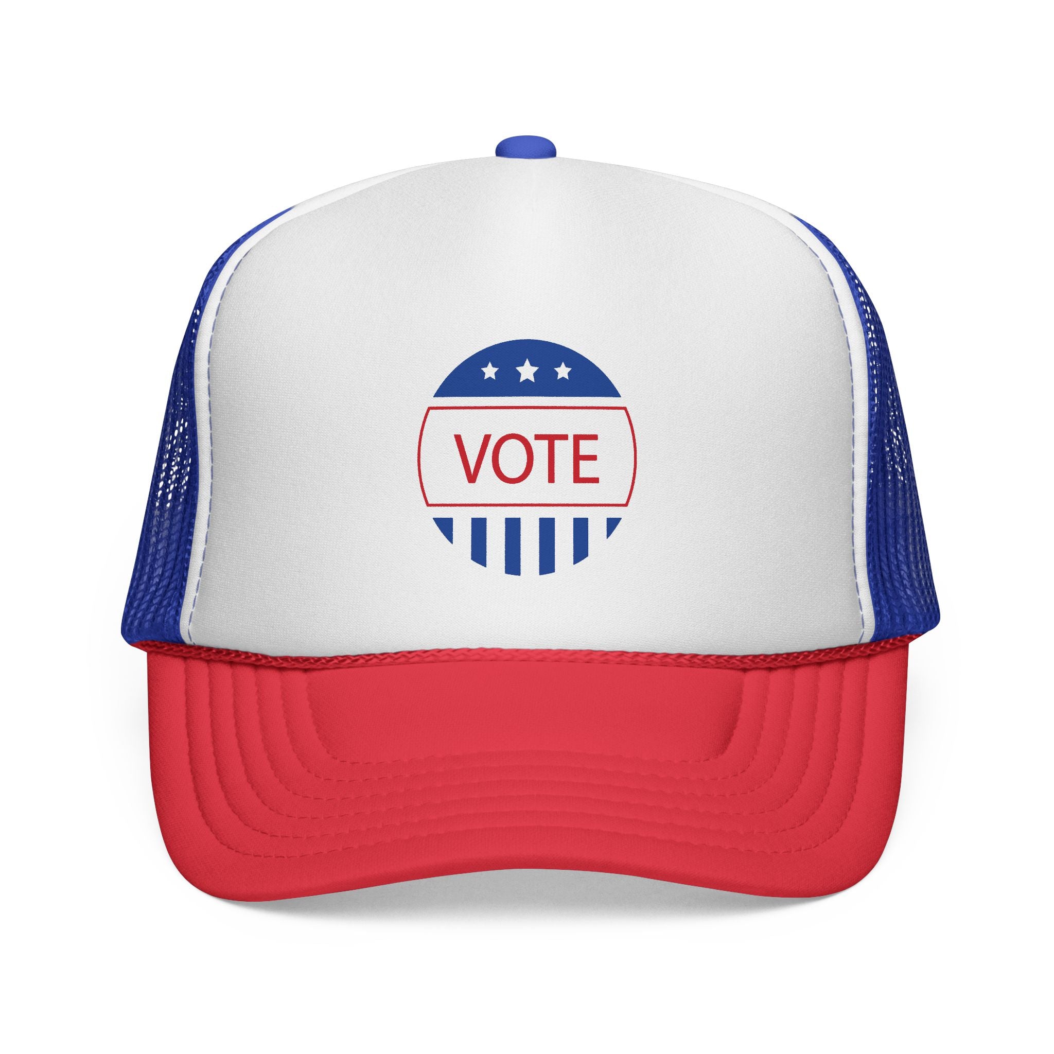 Vote Trucker Cap Patriotic Hat Election Gear Political Apparel Gift for Activists Blue/Red / One size