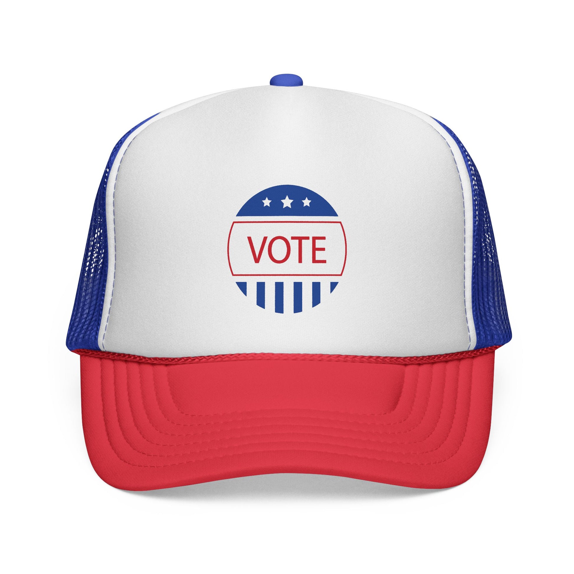 Vote Trucker Cap Patriotic Hat Election Gear Political Apparel Gift for Activists Blue/Red / One size