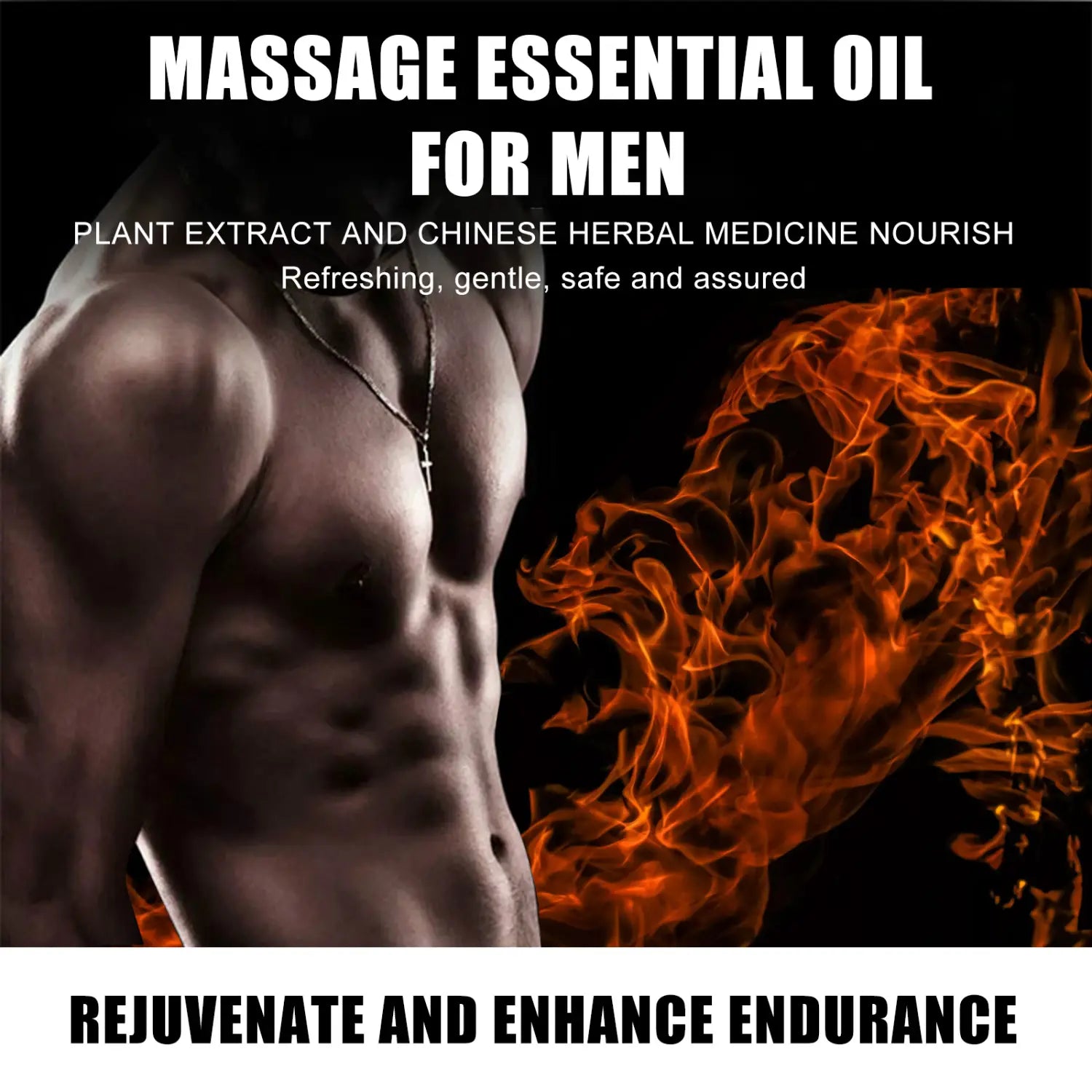 EELHOE Men’s Massage Essential Oil Strength Body Exercise Care
