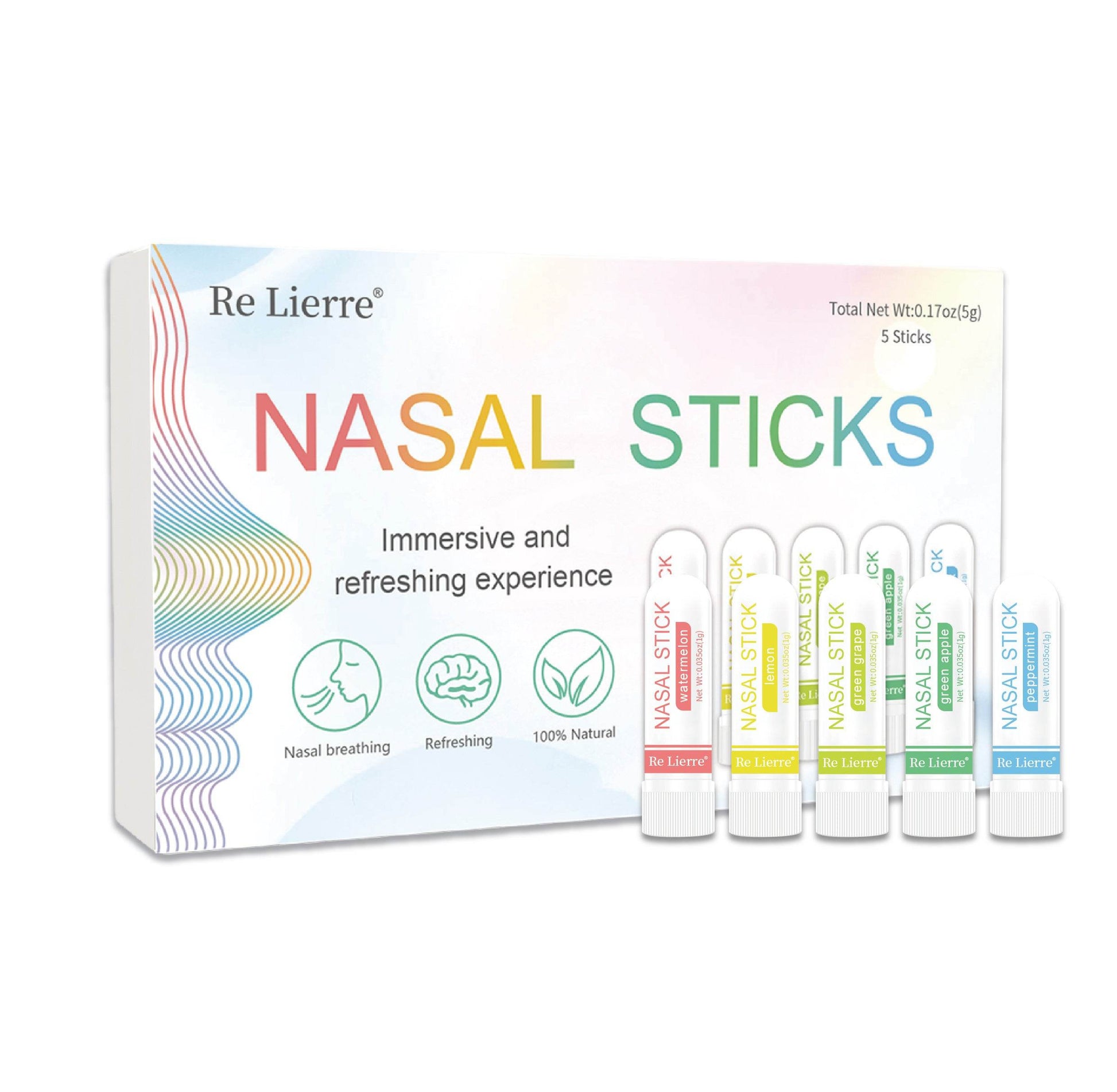 Re Lierre 5 in 1 Nasal Energy Bar White