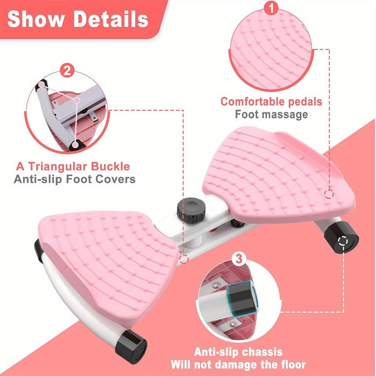 Waist Twist Exercise Machine A Designed For Weight Loss And Core Abdominal Exercises With Foot Massage Capabilities.