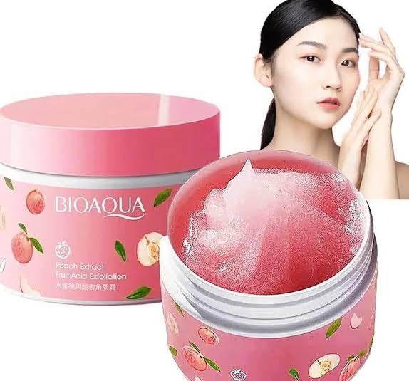 BIOAQUA Honey Peach Exfoliating Cream Facial Scrub Exfoliant Body