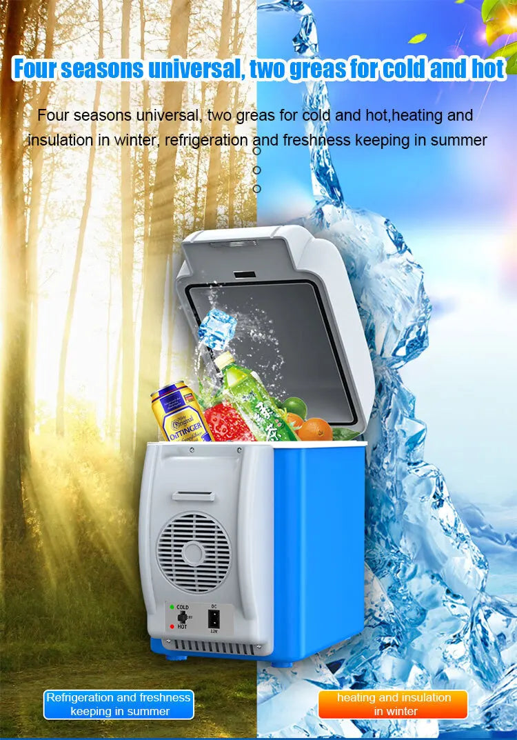 7.5 L Portable Warming and Cooling Car Refrigerator