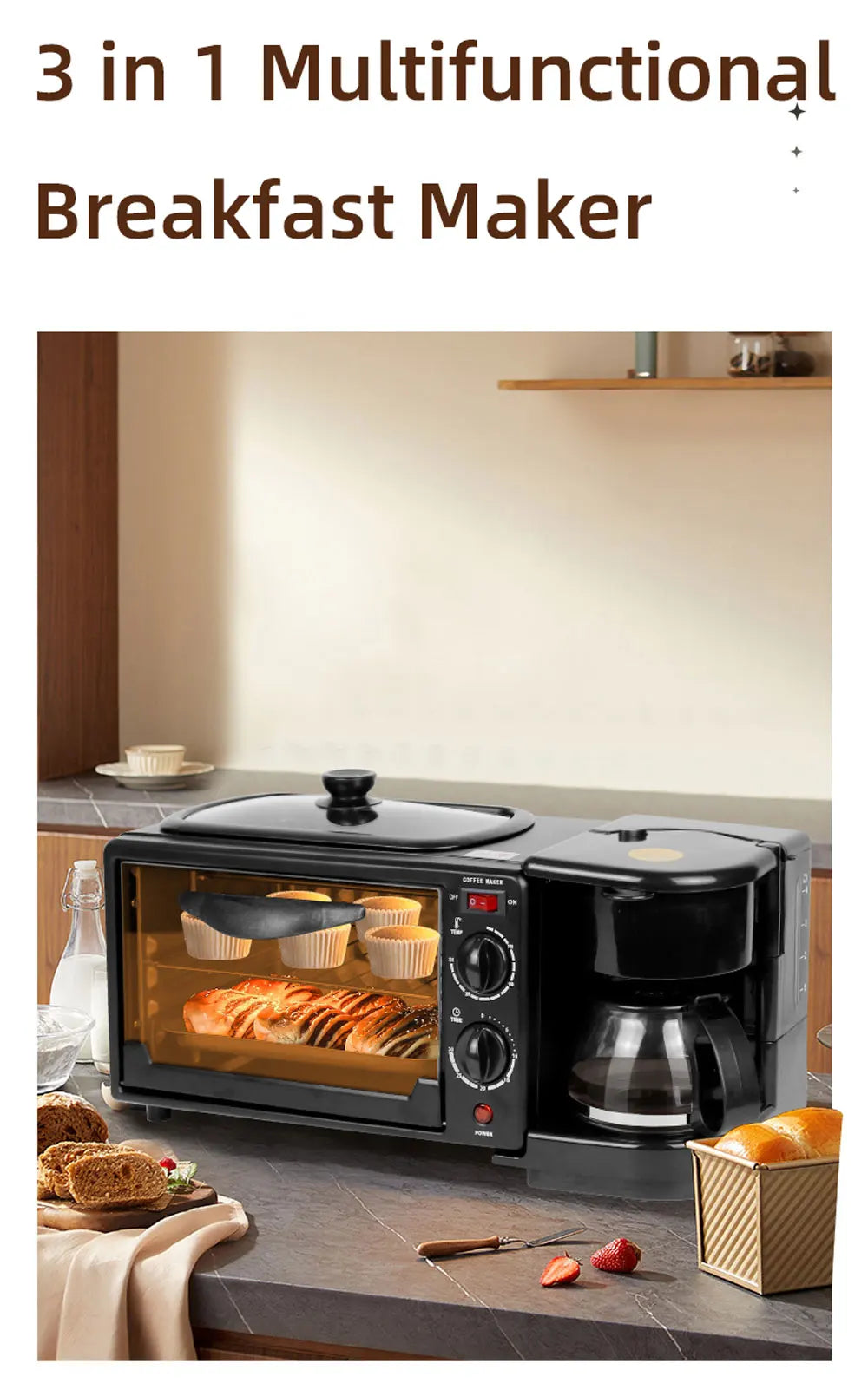 3 in 1 Breakfast Machine