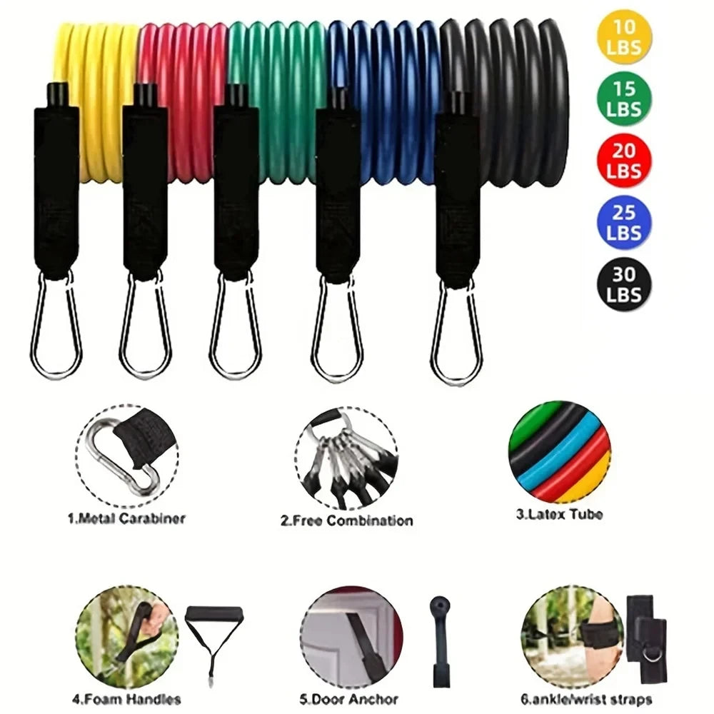 Exercise Band Set of 11 Pcs
