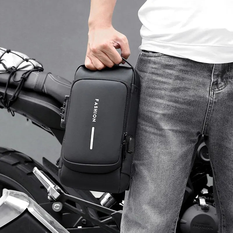 Multifunction Anti Theft USB Messenger Cross Body Travel Sling Chest Bags