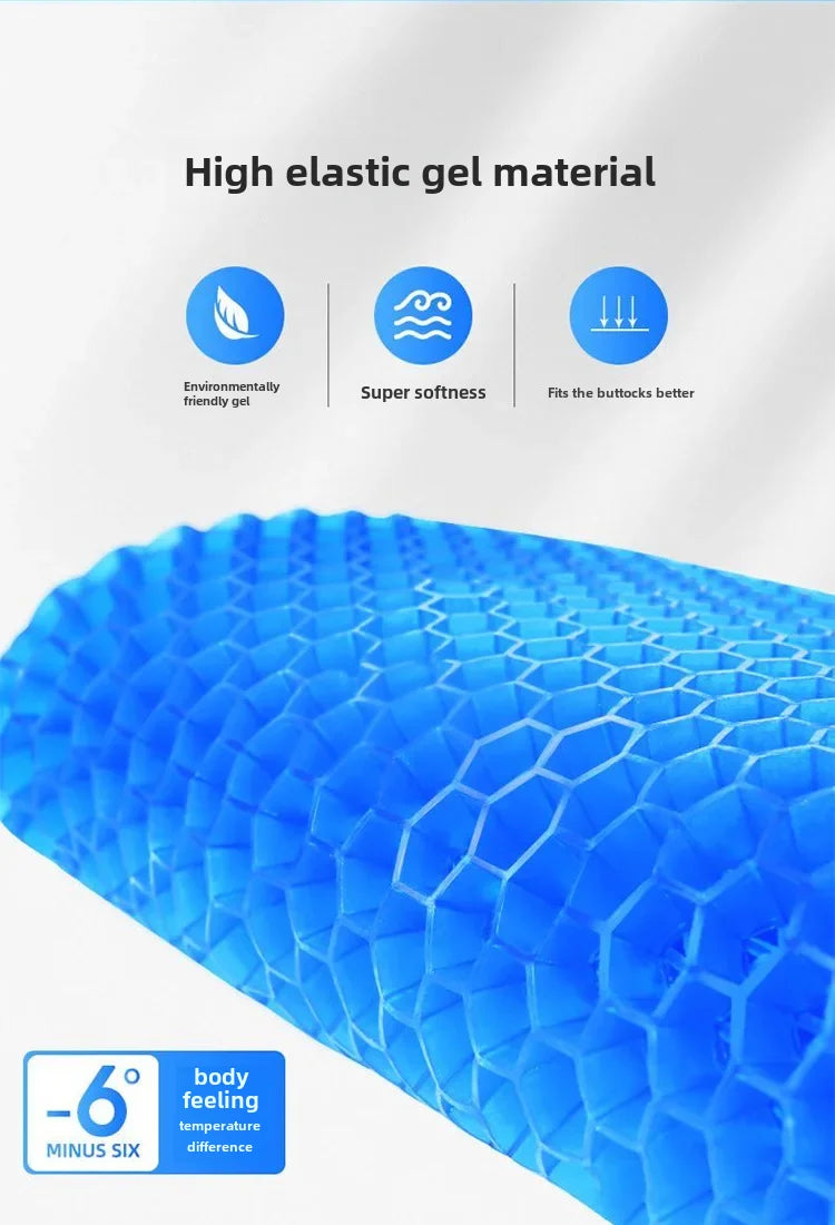 Breathable Cool Car Seat Cushion Summer Silicone Ice Pad