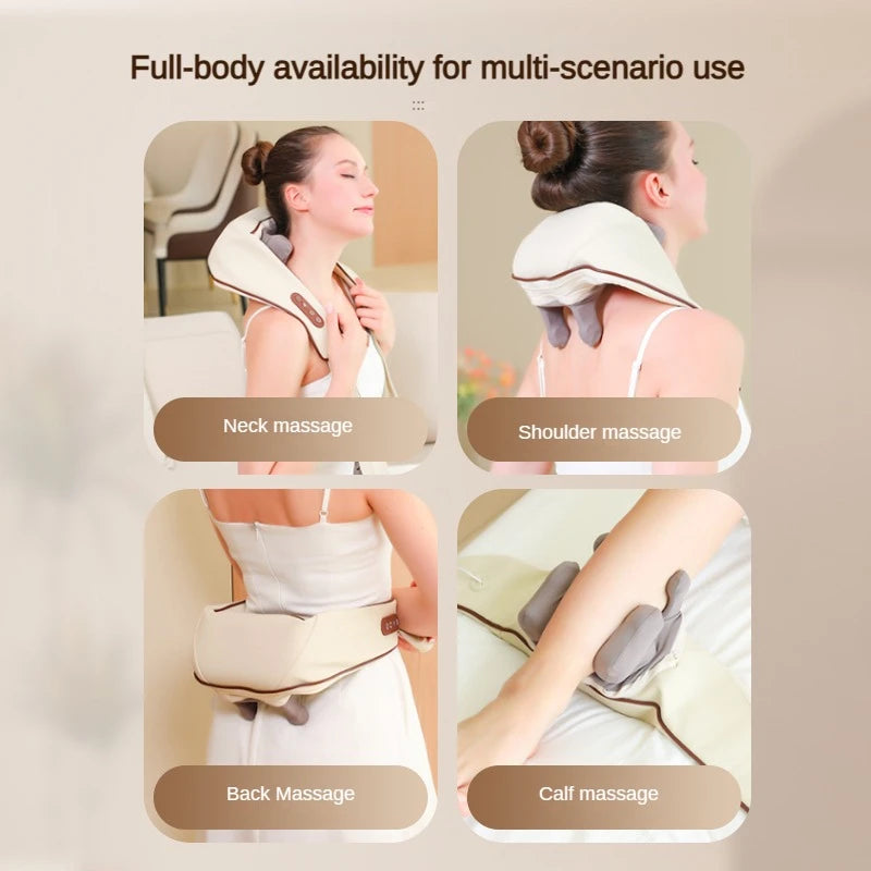 6D Adjustable Neck Shoulder & Muscle Relaxation Massager