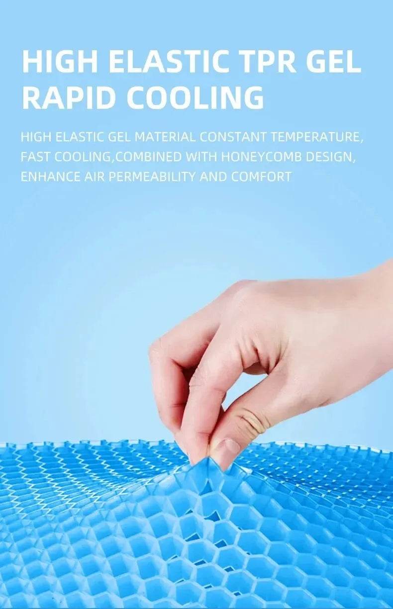 Breathable Cool Car Seat Cushion Summer Silicone Ice Pad