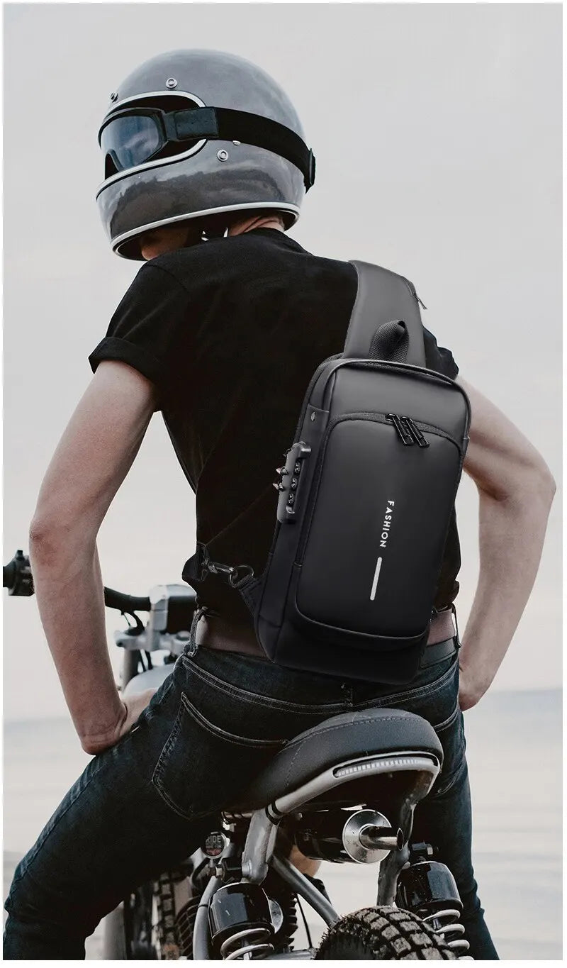 Multifunction Anti Theft USB Messenger Cross Body Travel Sling Chest Bags
