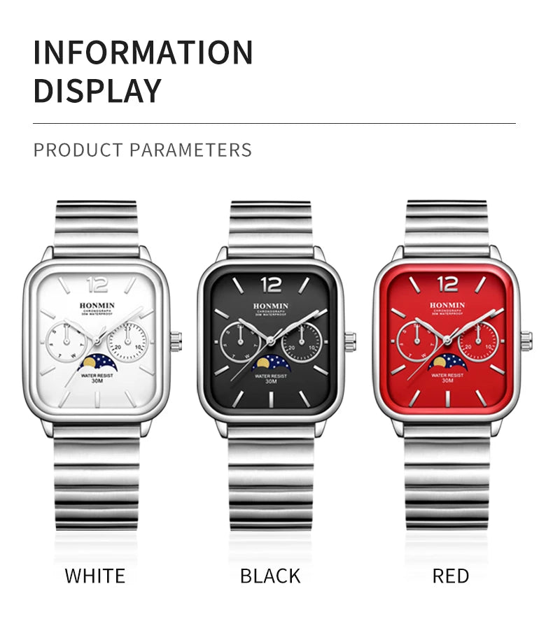 Casio Quartz Moonrise Dial Watch