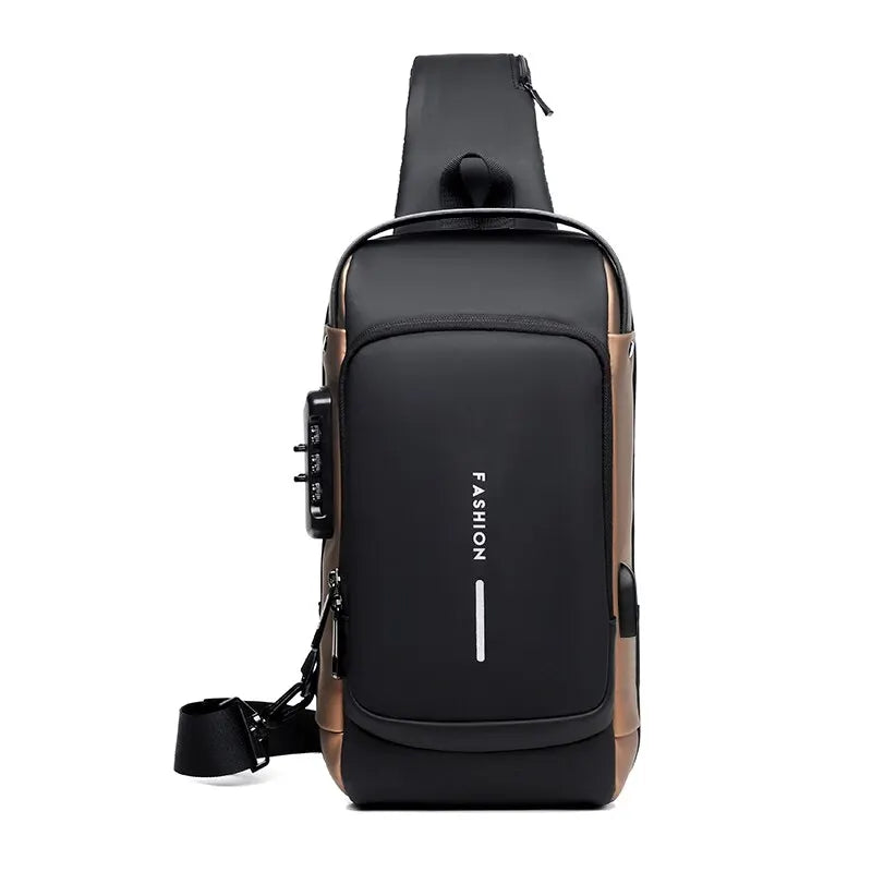 Multifunction Anti Theft USB Messenger Cross Body Travel Sling Chest Bags