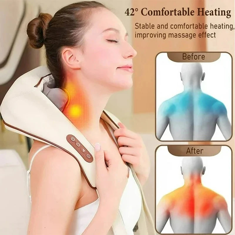 6D Adjustable Neck Shoulder & Muscle Relaxation Massager