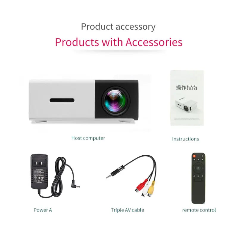 Salange YG300 Mini LED Projector