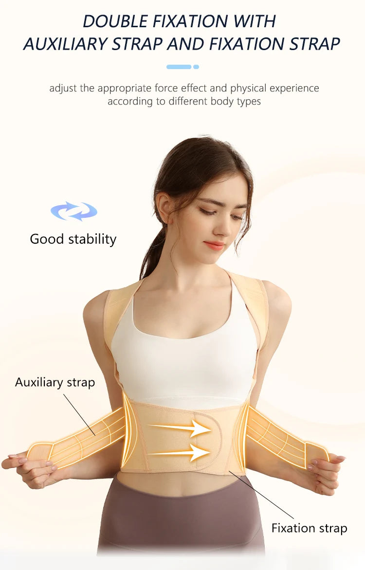 Adjustable Back Support Posture Corrector for Women and Men