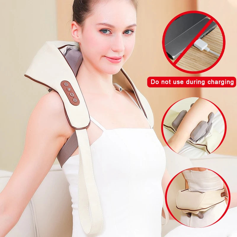 6D Adjustable Neck Shoulder & Muscle Relaxation Massager
