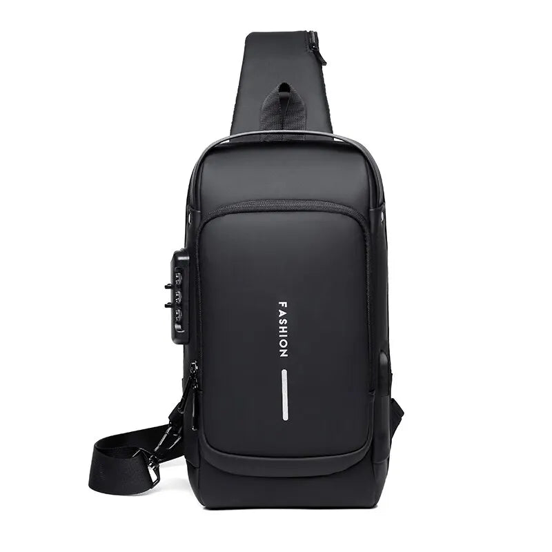Multifunction Anti Theft USB Messenger Cross Body Travel Sling Chest Bags